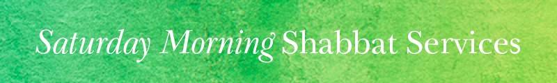 Banner Image for Shabbat Morning Minyan Service-Online!